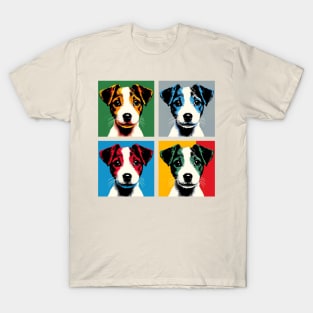 Pop Retro Art Jack Russell Terrier - Cute Puppy T-Shirt